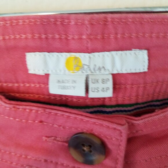 Boden Pants Women's 8P Petite Abingdon Trousers Dusty Red T0727 Cotton Elastane - Picture 5 of 11